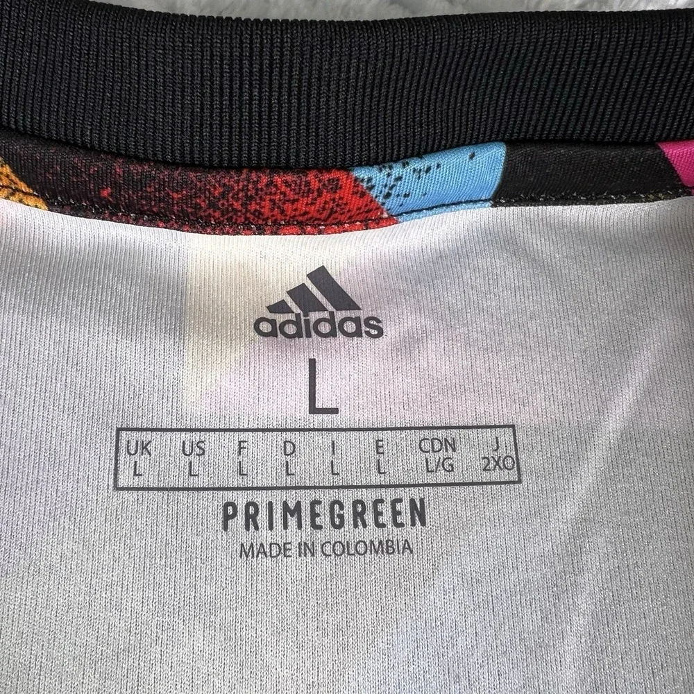 Adidas Charlotte FC Pride Pre Match Jersey Mens Large MLS Soccer Rainbow Top